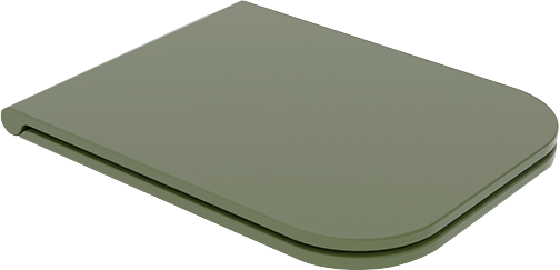 Крышка с сиденьем для подвесного унитаза оливковый матовый, GSG Ceramic Design Brio, BRCOPRSLTICR026