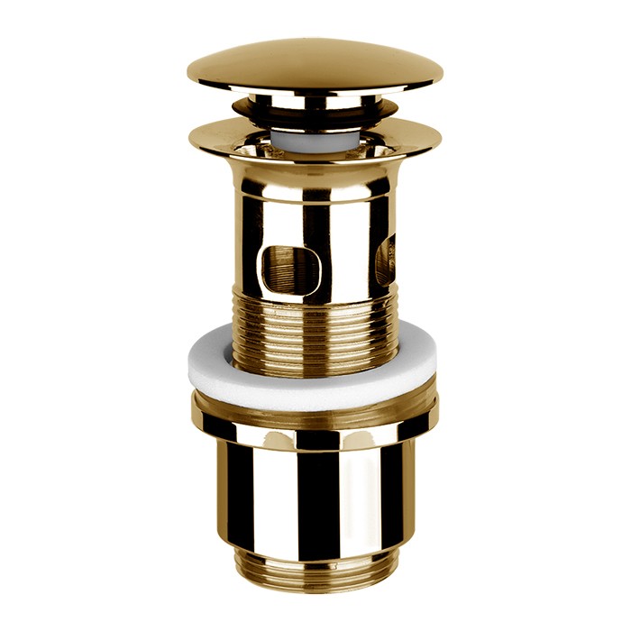 Автоматический донный клапан “Stop&Go” для раковины c переливом, Gessi, 01422#246 цвет: золото