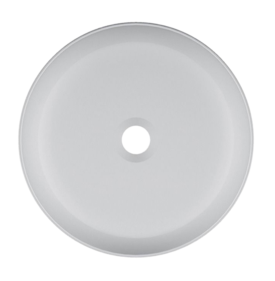Раковина накладная, без перелива, без отверстий, цвет белый, Scarabeo Glam - 1807