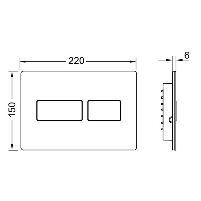 Кнопка смыва TECE TECEsolid черный матовый арт. 9240416