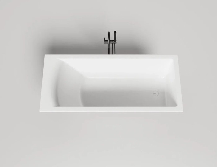 Ванна встраиваемая 169,8x75, матовая, Salini CASCATA KIT арт. 104313M
