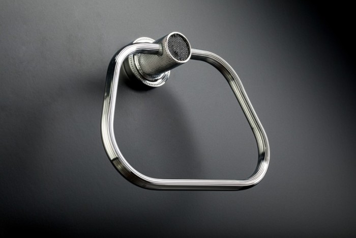 Держатель для полотенца black chrome, Boheme Royal cristal - 10922-CR-B