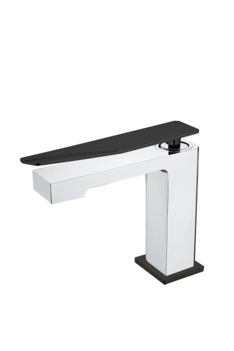 Смеситель для раковины низкий chrome-black, Boheme Q - 141-CRB.2