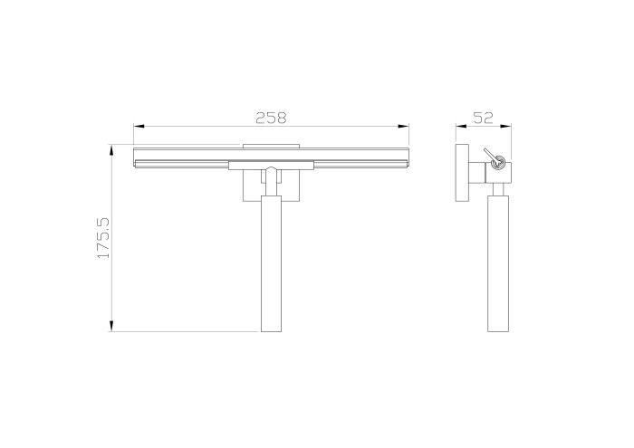 Водосгон для стёкол, Wonzon & Woghand Polo, WW-8923 цвет: хром