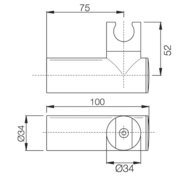 Fima Carlo Frattini Настенный держатель для лейки из ABS, Wellness, F2093NS цвет: чёрный