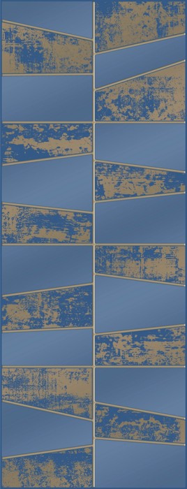 Декоративная плитка кер. City colors cgt синий l23х60 GLOBAL TILE City colors арт. Д216052-4