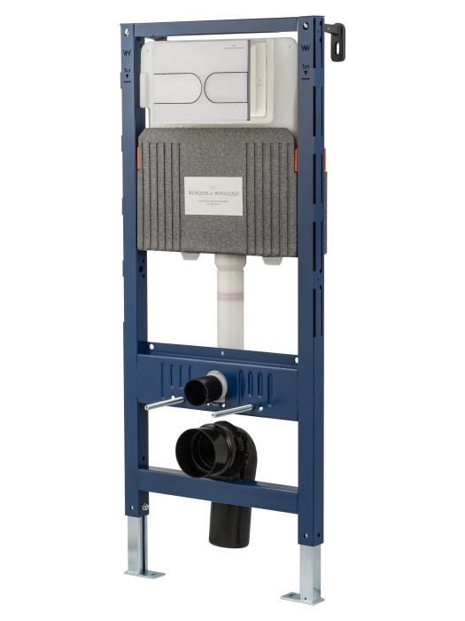 Кнопка смыва для инсталляции механическая, Wonzon & Woghand, WW-IB233-BGM цвет: графит