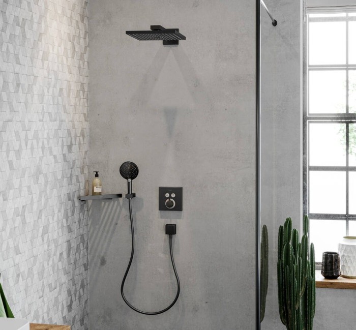 Верхний душ с настенным кронштейном Raindance E Hansgrohe, хром арт. 26238340