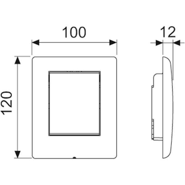 Панель смыва, нерж. Сталь - сатин, planus TECE арт. 9242310