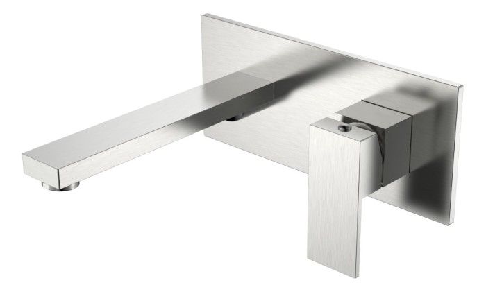 Смеситель для раковины, Brushed Nickel, Qubic Boheme 475-NB