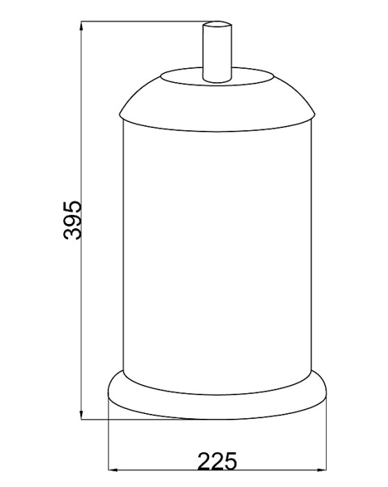 Ведро для мусора, Murano Boheme 10907-W-CR
