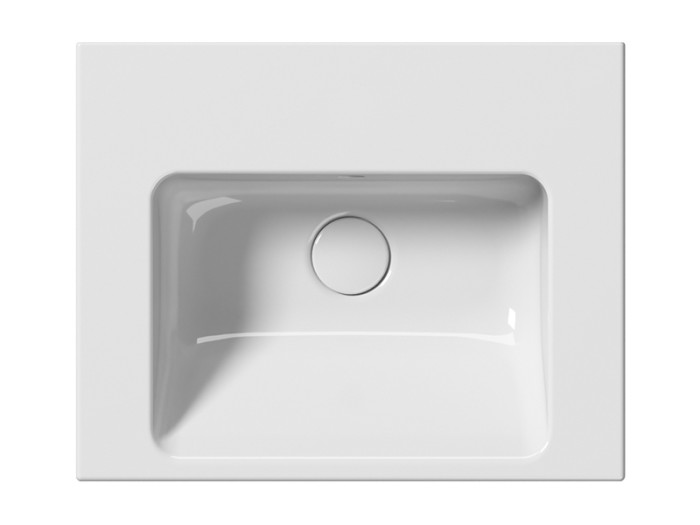 Подвесная раковина 50х40х16 см, санфаянс, с отв. под смеситель, Norm GSI арт. 8638111