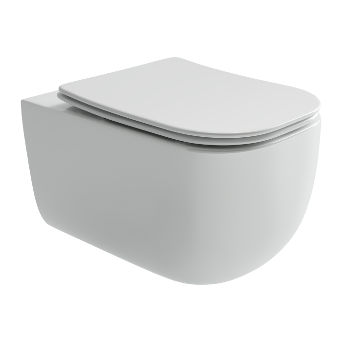 Подвесной унитаз с сиденьем Ceramicanova Noel, белый арт. CN3013