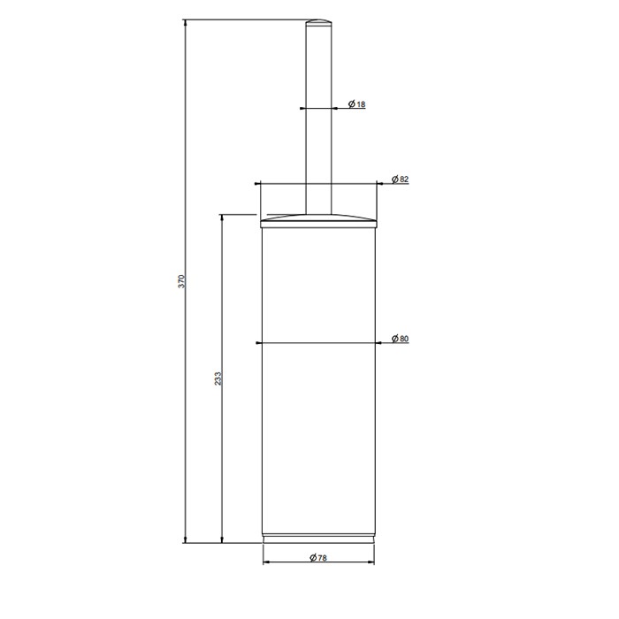 Ершик напольный, Gessi Rilievo, nero xl арт. 59543#299