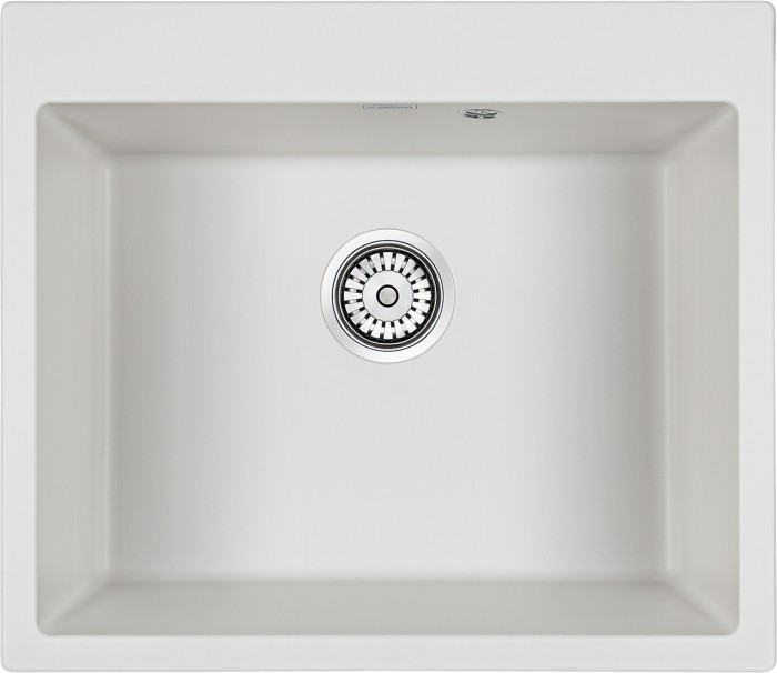 Мойка для кухни гранит 600х520 Paulmark KANTE 60, белый - PM106052-WH