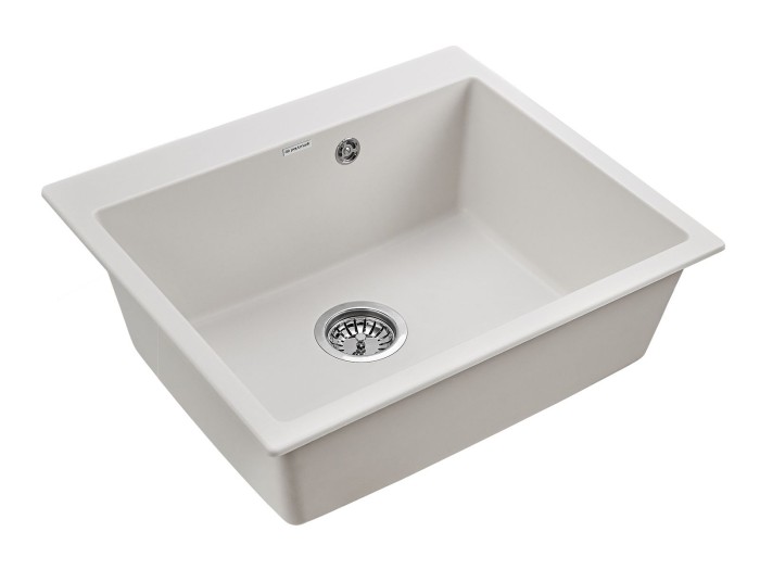 Мойка для кухни гранит 600х520 Paulmark KANTE 60, белый - PM106052-WH
