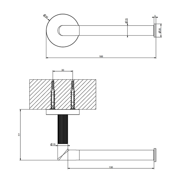 Держатель т/б, подвесной, Gessi Ingranaggio, black metal brushed pvd арт. 63855#707
