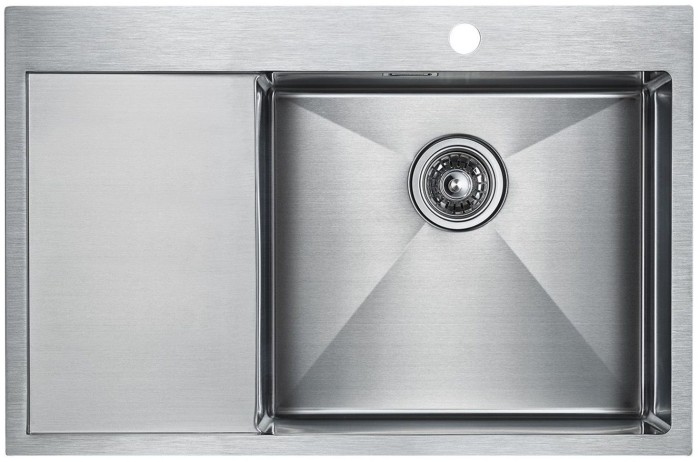 Мойка для кухни нержавеющая 780х510мм Paulmark ELDE, брашированная нерж. сталь, правая - PM807851-BSR