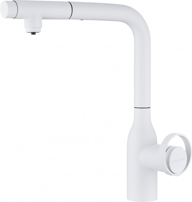 Смеситель для кухни  Paulmark URBAN STARKE, белый матовый - Ur213104-431