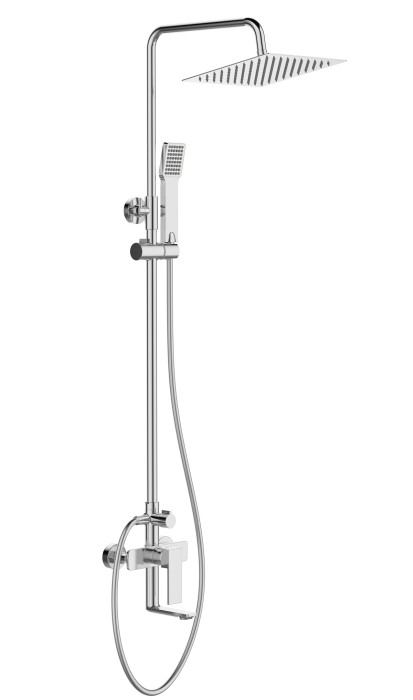 Душевая стойка BelBagno, глянцевый хром, ROMANO, однорычажный арт. ROMANO-VSCM-CRM