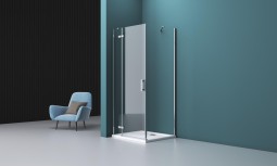 Душевой уголок 100x195 BelBagno, глянцевый хром, Kraft арт. KRAFT-A-12-100-C-Cr-L