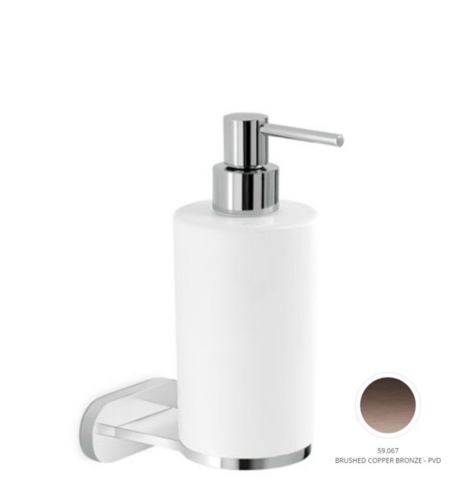 Дозатор Newform Round Accessories подвесной цвет PVD Brushed copper bronze арт. 67210.59.067