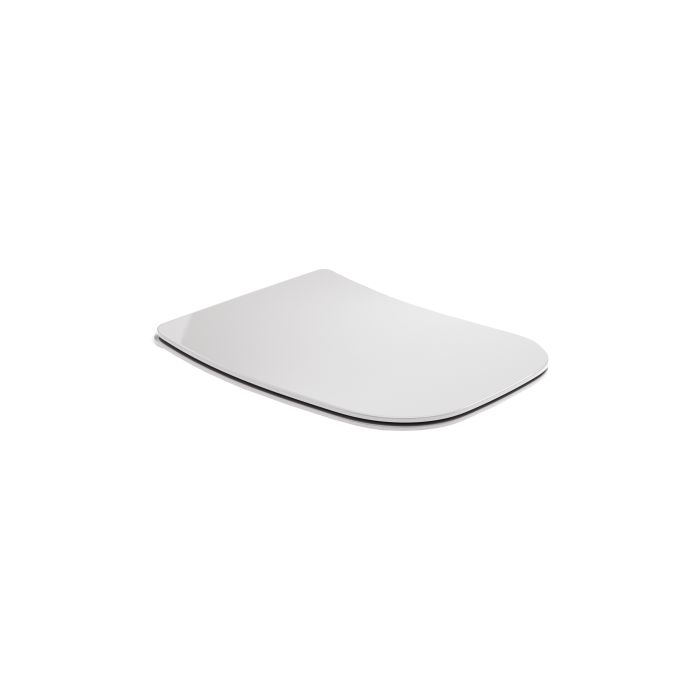Сиденье с микролифтом и съемными петлями, тонкое для унитаза, Olympia ceramica Synthesis eco, белый глянцевый арт. C9SYN01