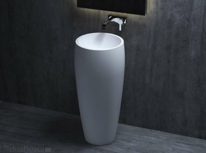 Раковина напольная 46,5x46,5, матовая, Salini ARMONIA арт. 130113SMRH