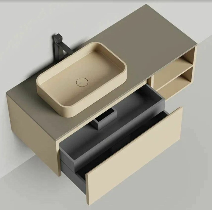 Подвесная тумба domino 1200, эмаль, Salini арт. 27D112A