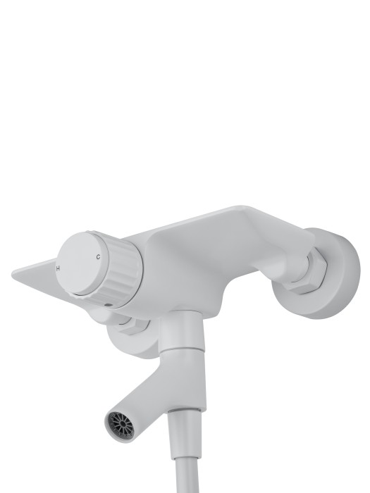 Смеситель для ванны с душем, Wonzon & Woghand Click, WW-FE05L221-MW цвет: белый