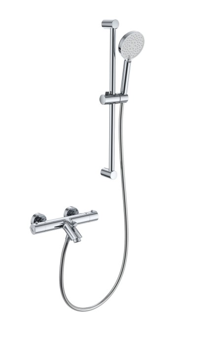 Смеситель для ванны с душевым гарнитуром и термостатом, Wonzon &amp; Woghand, WW-C2002-A-CR цвет: хром