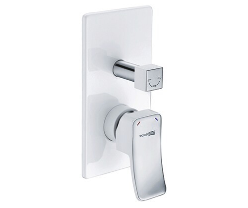 Смеситель для ванны и душа Aller 1060 WHITE WasserKRAFT арт. 10641W
