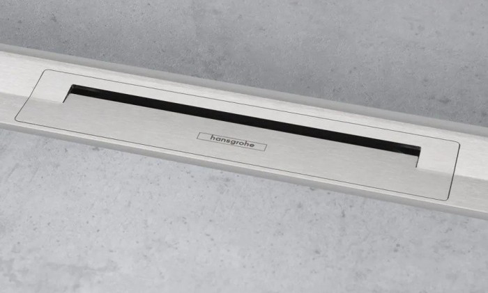 Внешняя часть трапа для душа 100 см, укорачиваемая под RainDrain Flex Hansgrohe, сталь арт. 56053800