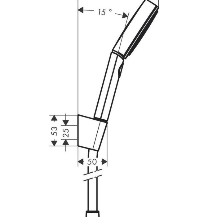 Душевой набор Relaxation с держателем и шлангом 125см Pulsify Select S Hansgrohe, белый арт. 24302700