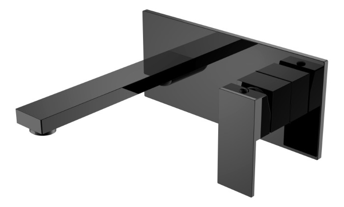 Смеситель для раковины, Shinny Gun Metal, Qubic Boheme 475-SGM
