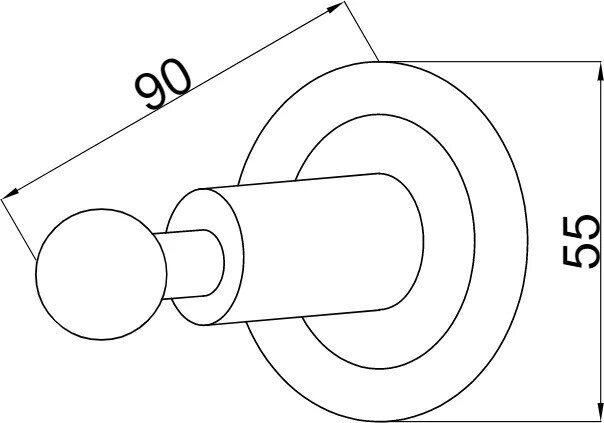 Крючок, Murano, Boheme 10906-W-CR