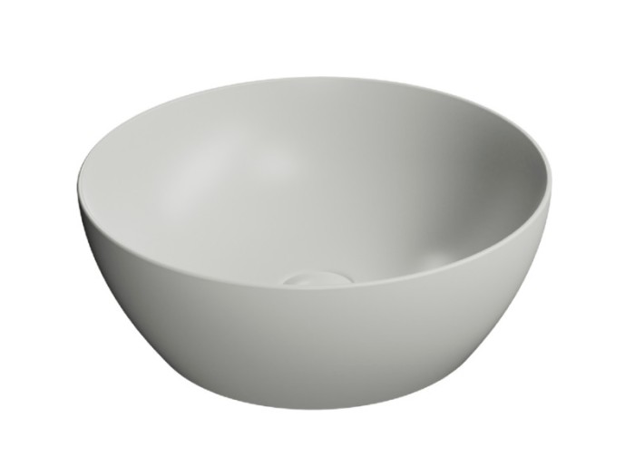 Раковина накладная 42х42х16 см, цвет cenere matte, санфаянс, Color-elements GSI арт. 885117