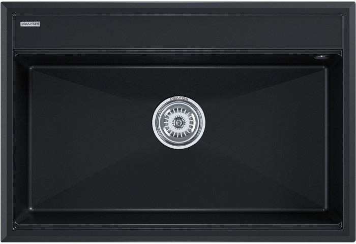 Мойка для кухни гранит 750х510 Paulmark STEPIA 80, черный металлик - PM117551-BLM