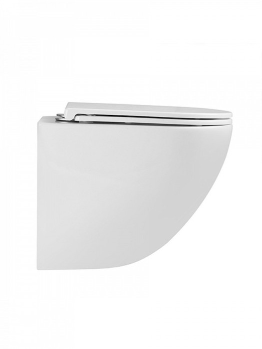 Унитаз подвесной Lotis Tornas с сиденьем микролифт, cмыв Tornado, цвет белый арт.L1003