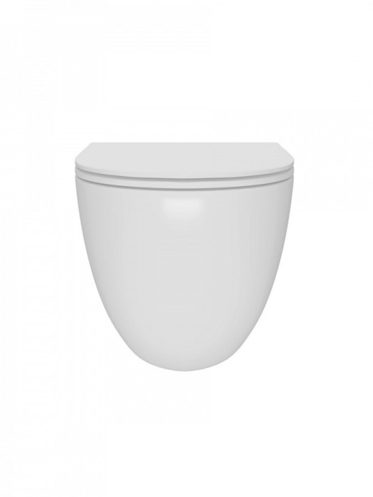 Унитаз подвесной Lotis Tornas с сиденьем микролифт, cмыв Tornado, цвет белый арт.L1003
