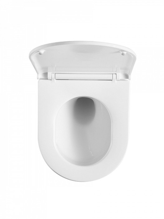 Унитаз подвесной Lotis Tornas с сиденьем микролифт, cмыв Tornado, цвет белый арт.L1003