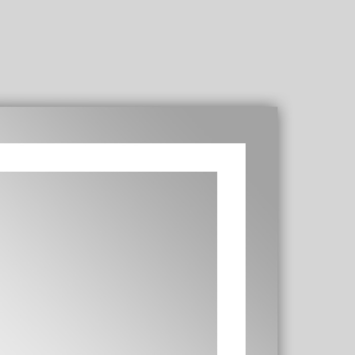 Зеркало 800х600 подсветка, сенсорный выключатель с функцией диммера, Azario Viva - AZ-Z-046-1CS