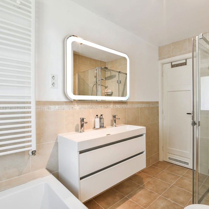 Зеркало Веста-2 800х550 c подсветкой и диммером, сенсор выкл+подогрев, Azario Веста - LED-00002257