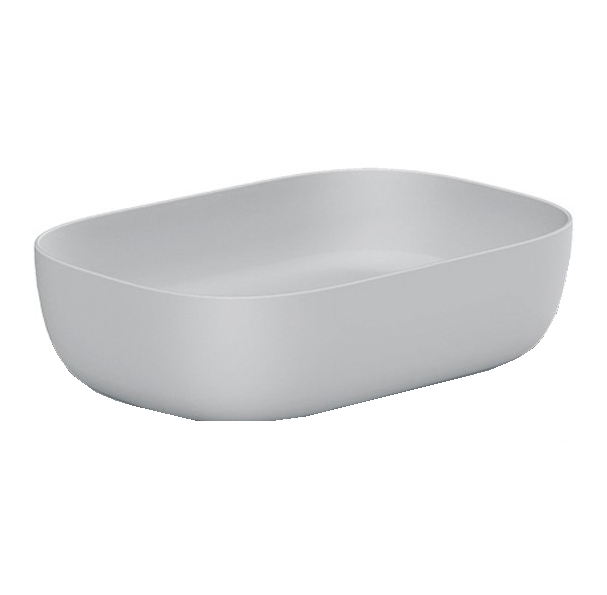 Раковина накладная, без перелива, без отверстий, цвет белый, Scarabeo Glam - 1804