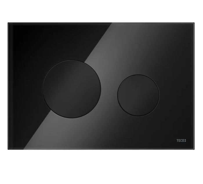 Кнопка смыва TECE Loop стекло, кнопки черные арт. 9240657