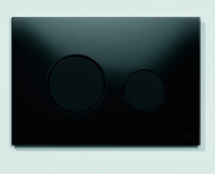 Кнопка смыва TECE Loop стекло, кнопки черные арт. 9240657