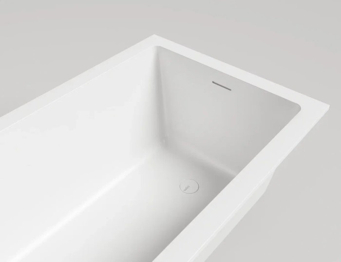 Ванна встраиваемая 169,8x75, глянцевая, Salini CASCATA KIT арт. 104313GRH