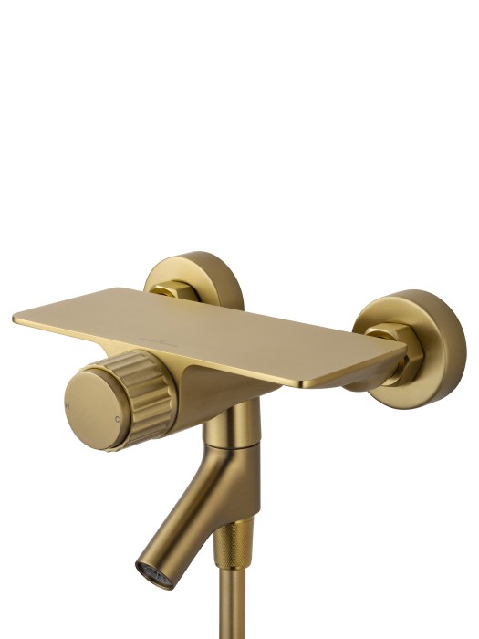 Смеситель для ванны с душем, Wonzon & Woghand Click, WW-FE05L221-BG цвет: золото