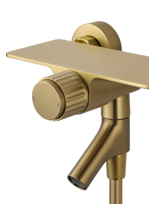 Смеситель для ванны с душем, Wonzon & Woghand Click, WW-FE05L221-BG цвет: золото