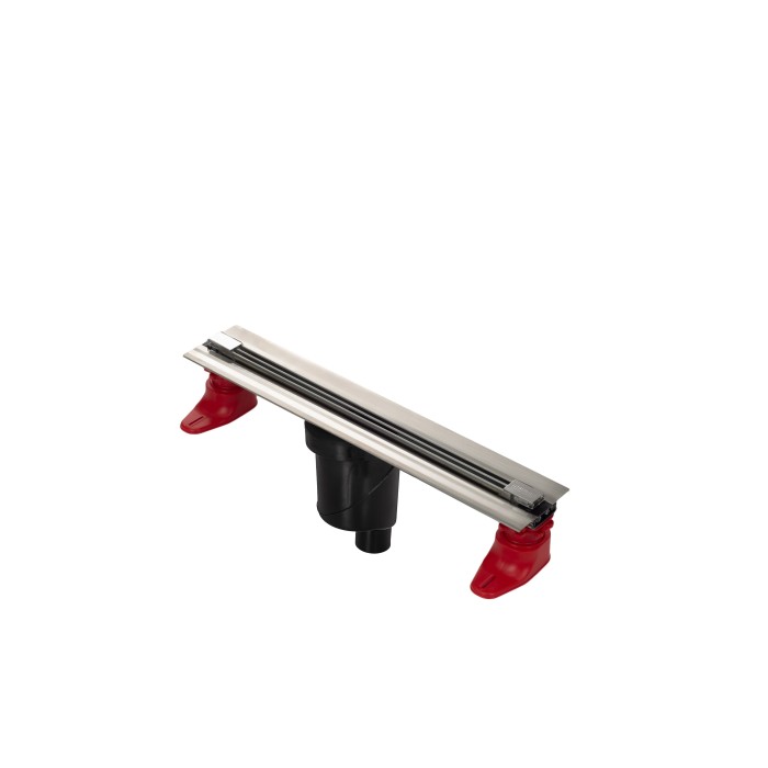 Душевой лоток BERGES SUPER Slim 400, матовый хром, S-сифон D50/105 H50, арт.090077
